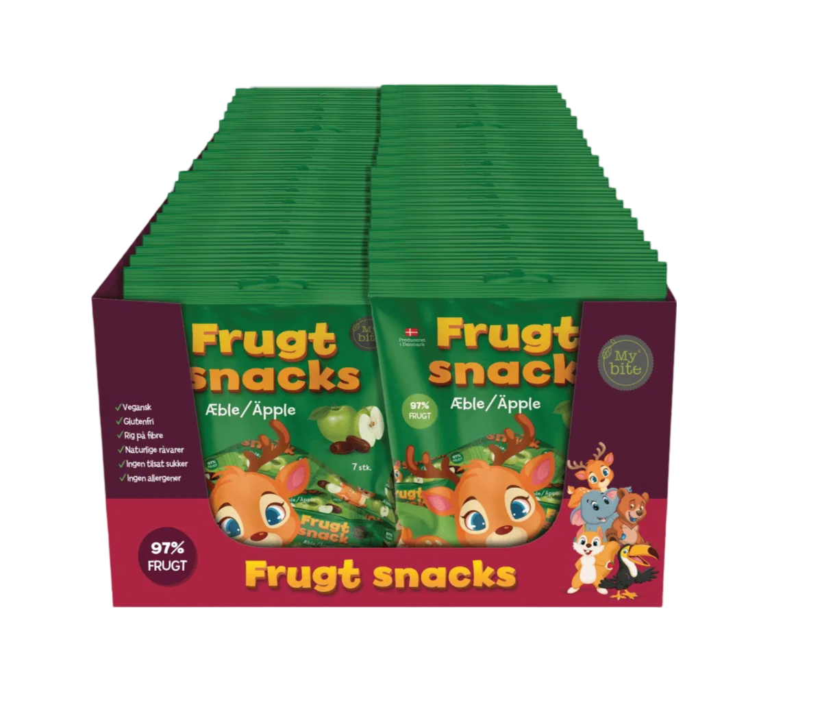 Frukt Snacks Mybite Äpple 36 x 100 g